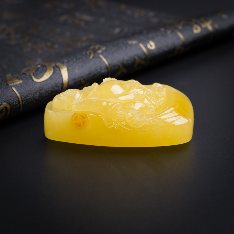 蜜蜡逍遥佛吊坠-红掌柜