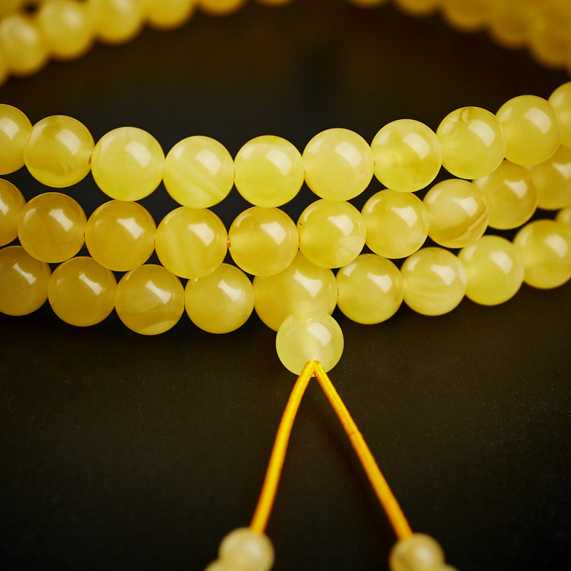 蜜蜡108颗佛珠手串 - 红掌柜