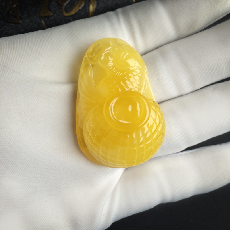 天然蜜蜡吊坠 - 红掌柜