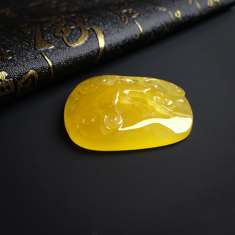 波罗的海蜜蜡古龙吊坠 - 红掌柜