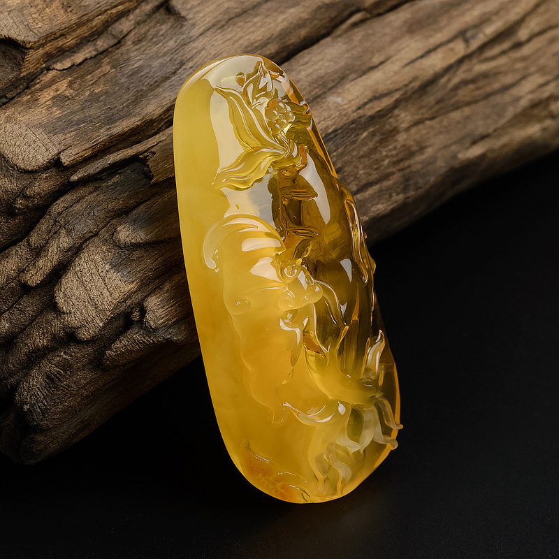 天然金包蜜幸福一生吊坠 - 红掌柜