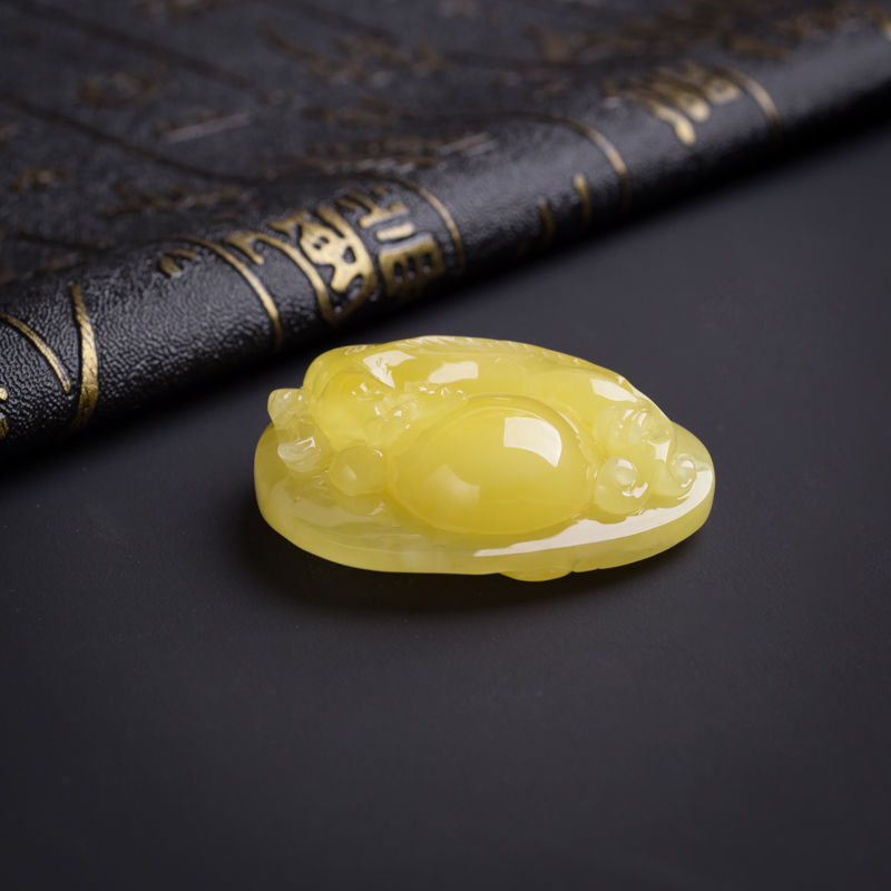 满蜜蜜蜡貔貅吊坠-红掌柜