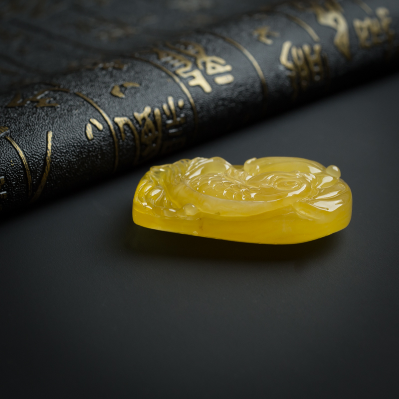 金绞蜜蜜蜡年年有余吊坠-红掌柜