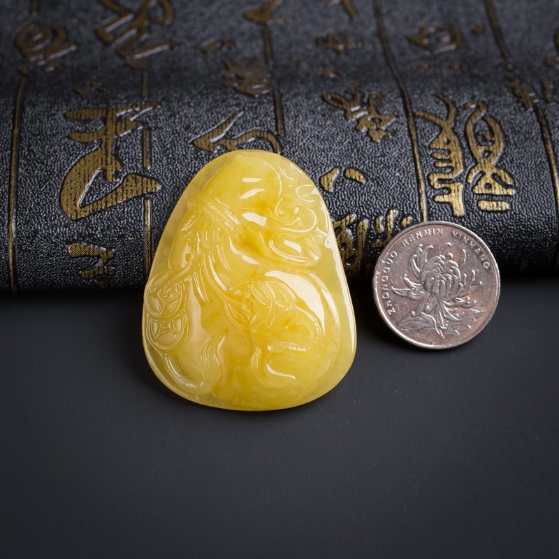 蜜蜡代代有钱吊坠-红掌柜