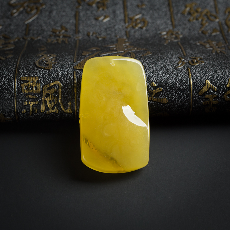 波罗的海天然金包蜜蜜蜡年年有余吊坠-红掌柜