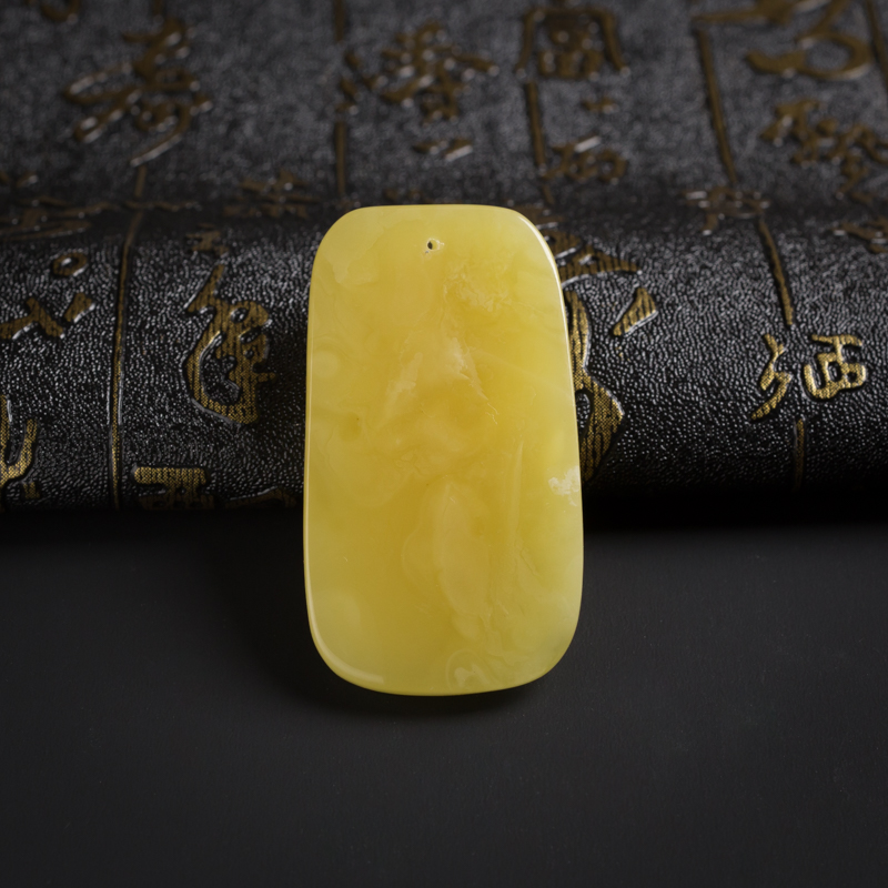 蜜蜡如意吊坠-红掌柜