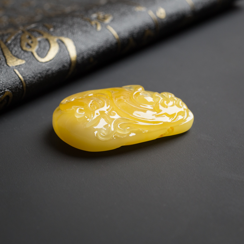 金包蜜鸡油黄蜜蜡-红掌柜