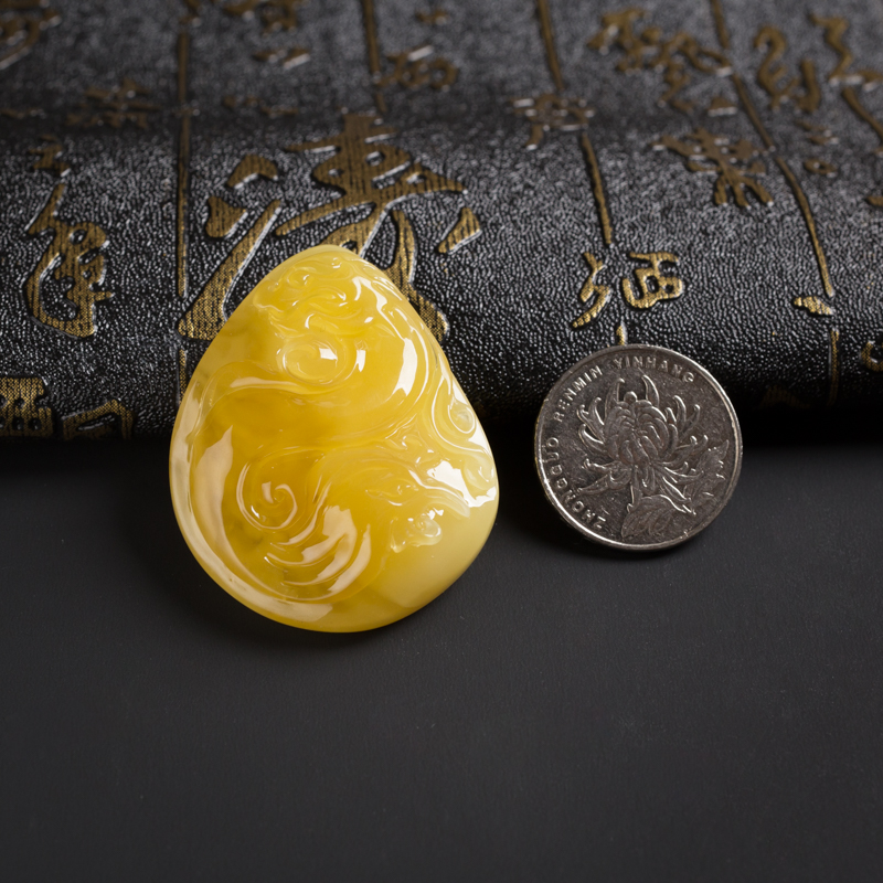 波罗的海蜜蜡吊坠-红掌柜