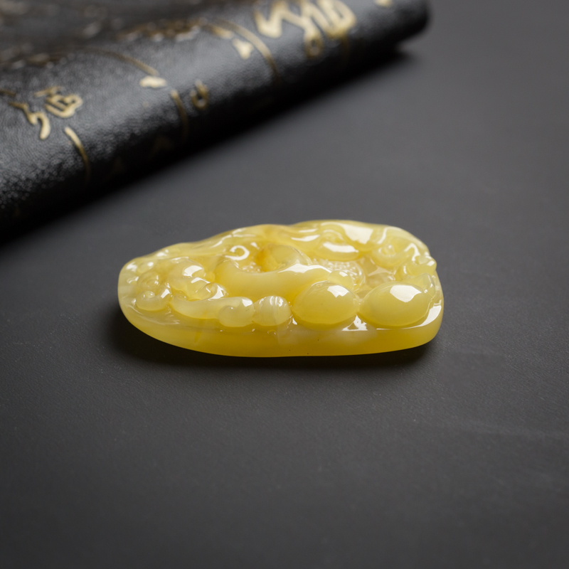 波罗的海蜜蜡吊坠-红掌柜