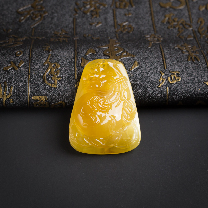 金包蜜蜜蜡挂件-红掌柜