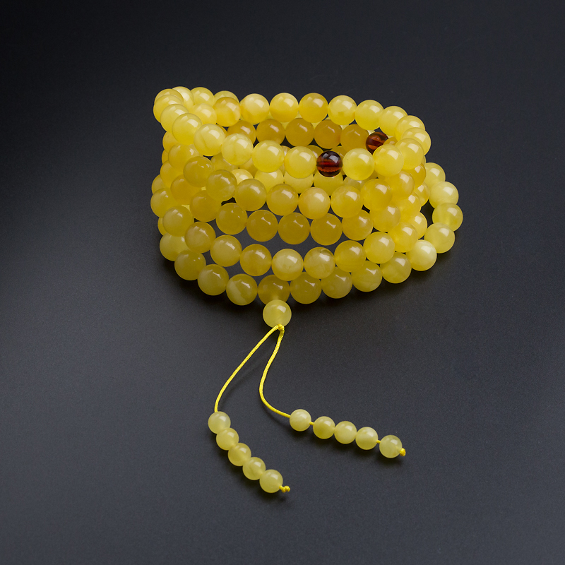 天然鸡油黄蜜蜡长链-红掌柜