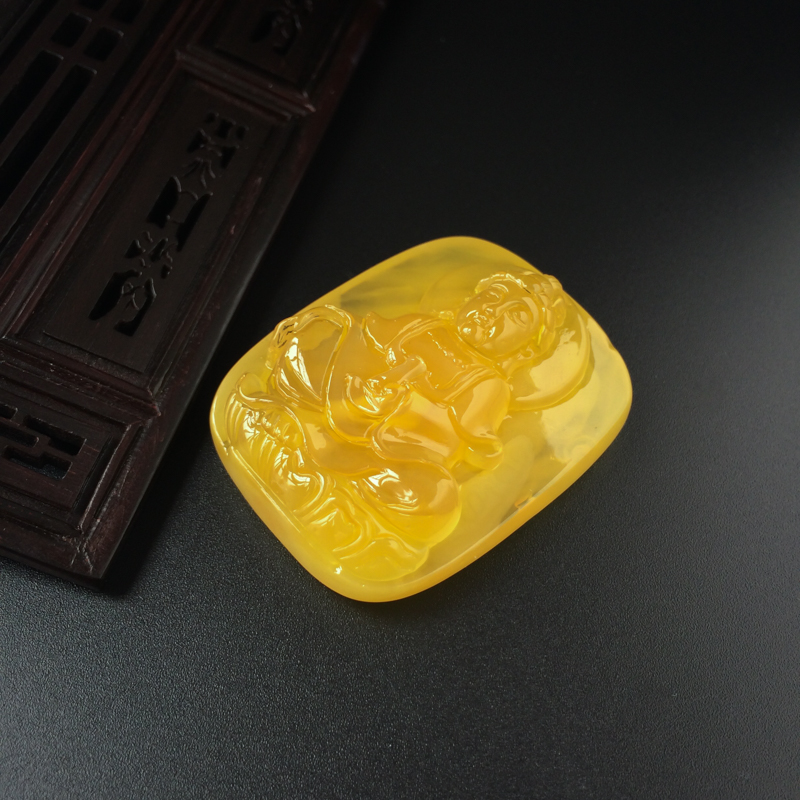 鸡油黄观音吊坠-红掌柜