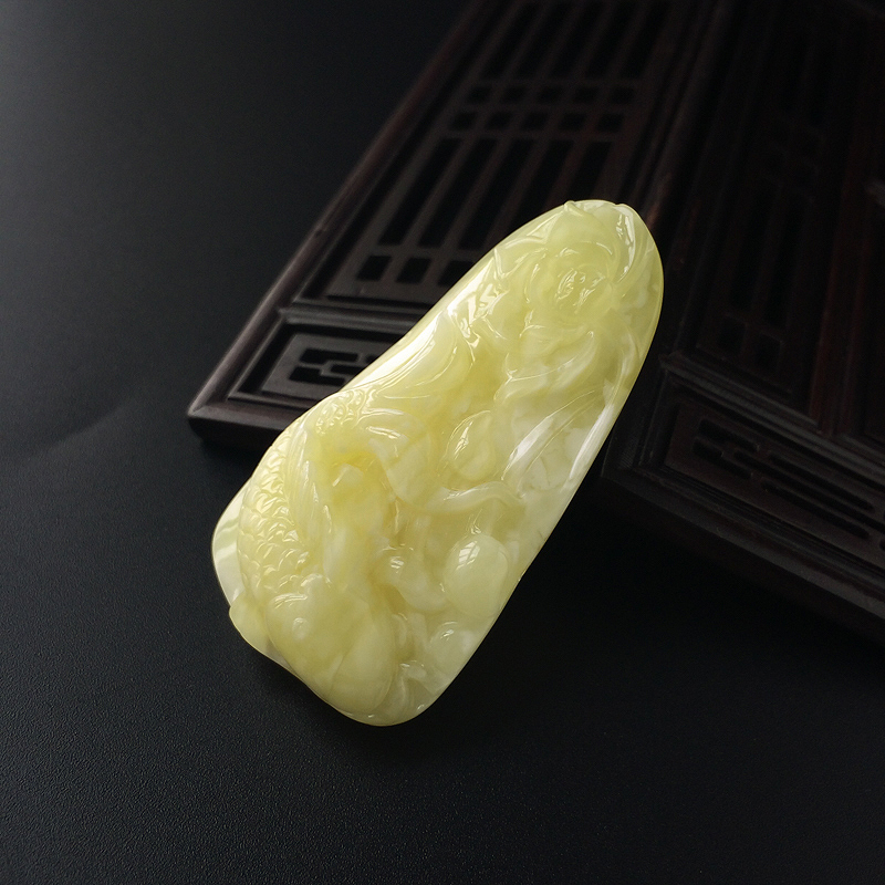 白花蜜一品清廉吊坠 - 红掌柜