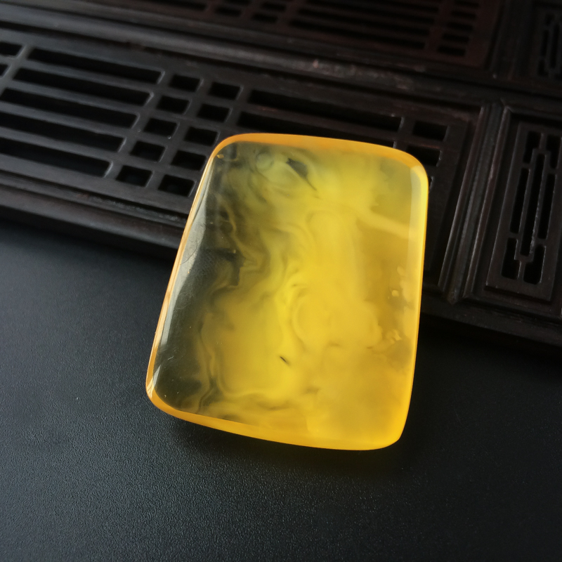 波罗的海天然蜜蜡无事牌吊坠-红掌柜