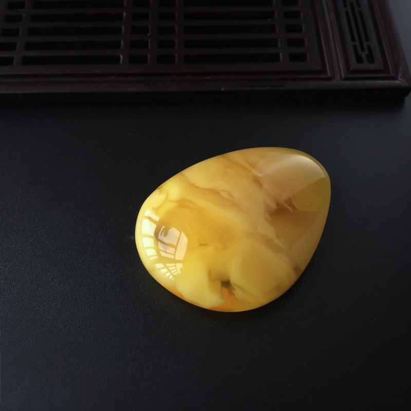 波罗的海天然金绞蜜蜜蜡吊坠-红掌柜