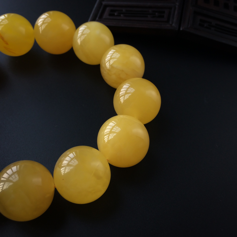 18.5mm波罗的海天然蜜蜡手串-红掌柜