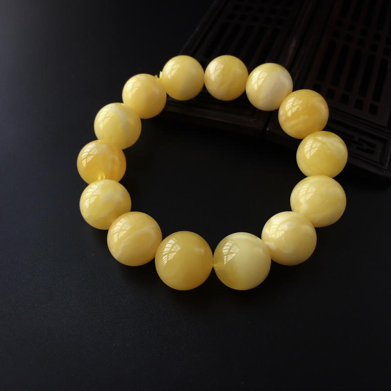 15.5mm波罗的海天然蜜蜡手串-红掌柜