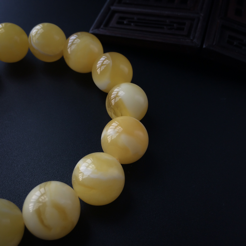 14.5mm波罗的海天然蜜蜡手串-红掌柜