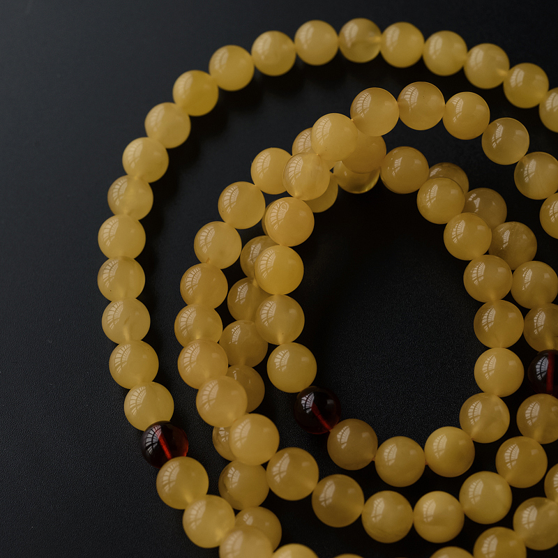 波罗的海天然蜜蜡手串-红掌柜