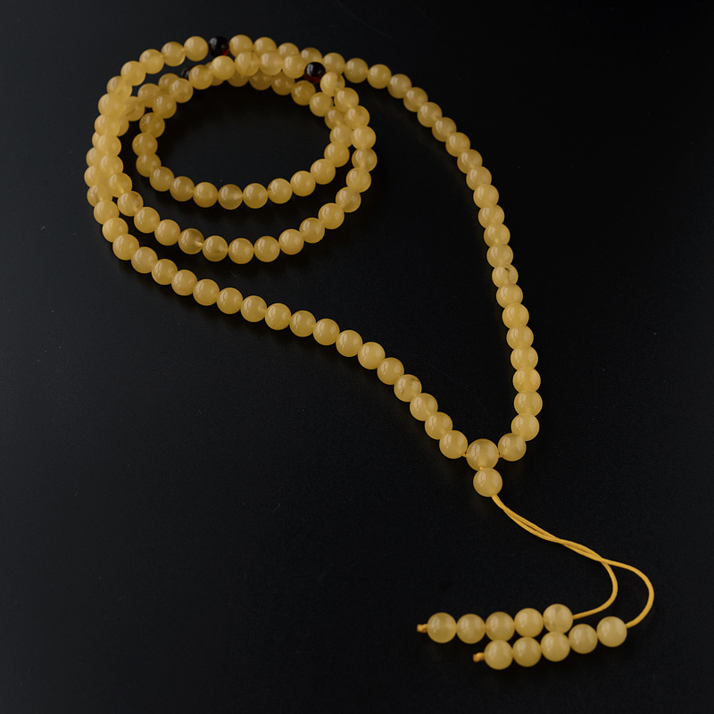 蜜蜡108手串-红掌柜