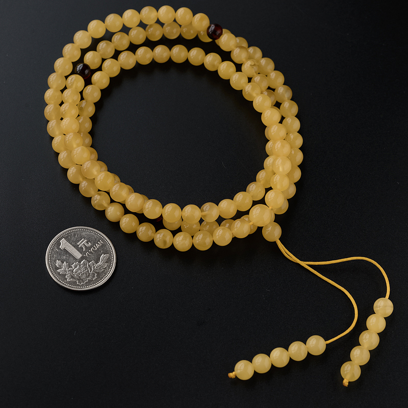 天然蜜蜡手串-红掌柜