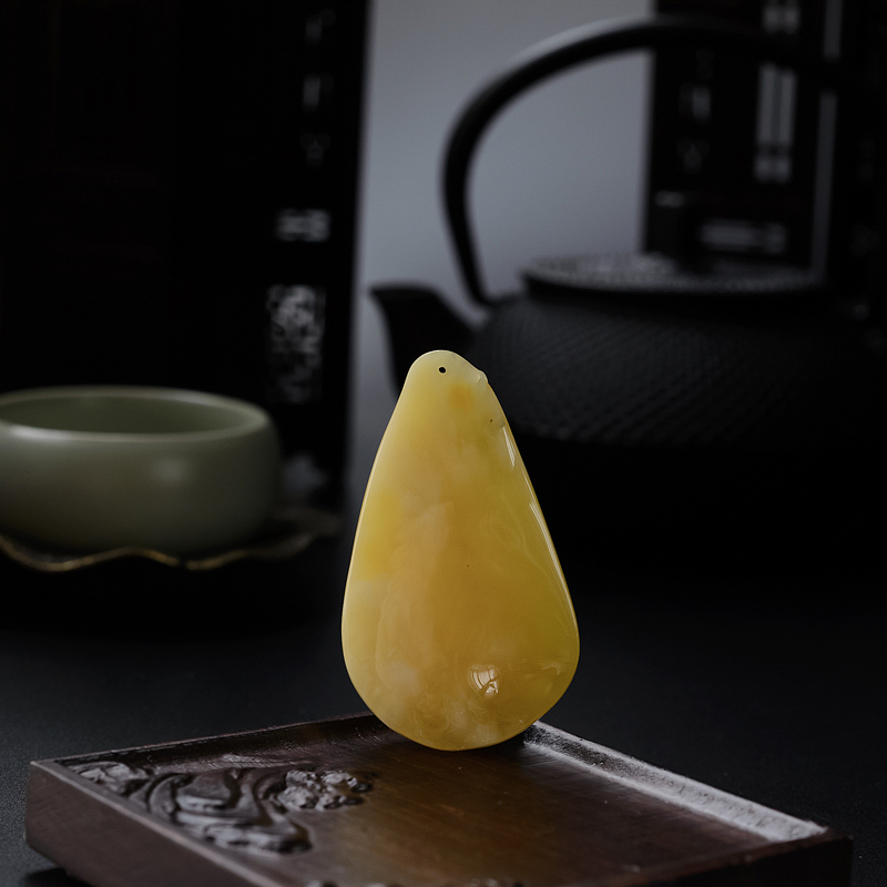 黄白蜜古凤吊坠 - 红掌柜