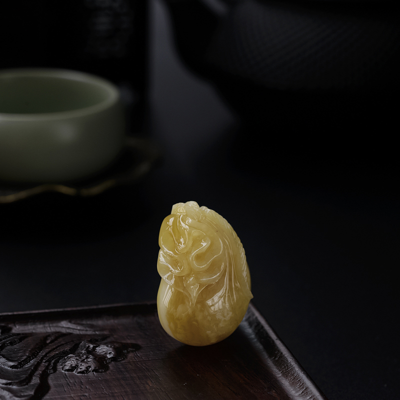 满蜜黄白蜜钱袋吊坠 - 红掌柜