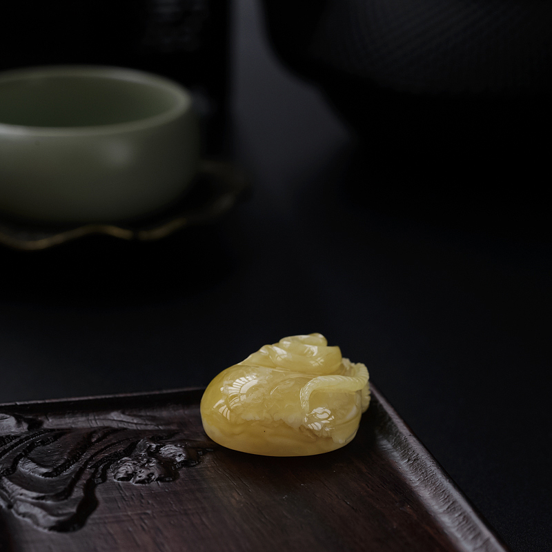 黄白蜜钱袋吊坠 - 红掌柜