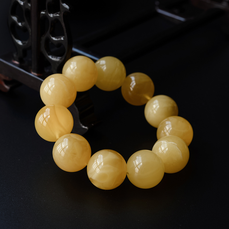 蜜蜡手串-红掌柜