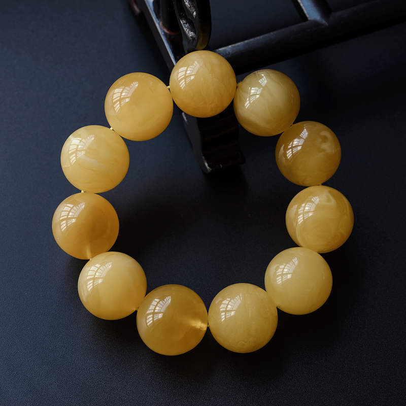 天然蜜蜡单圈-红掌柜