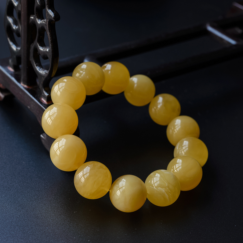 蜜蜡手串-红掌柜