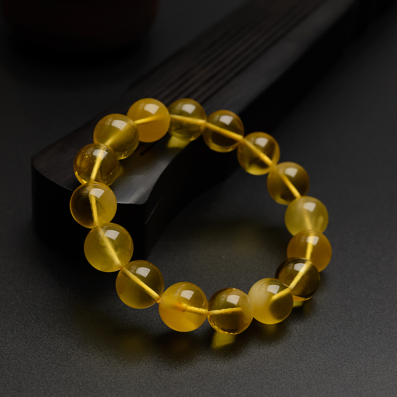 12.5mm蜜蜡手串-红掌柜