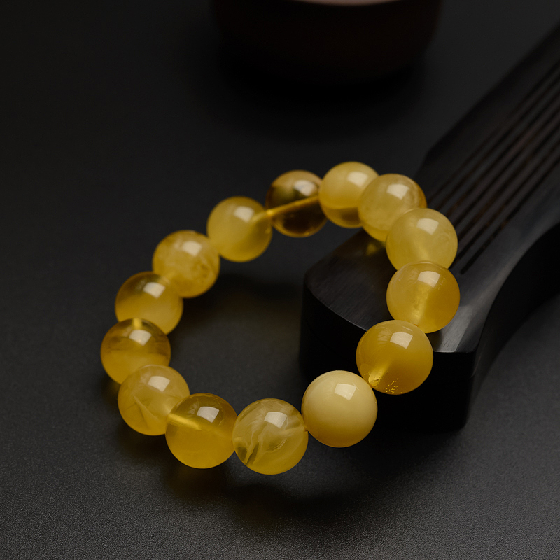 14mm蜜蜡手串-红掌柜