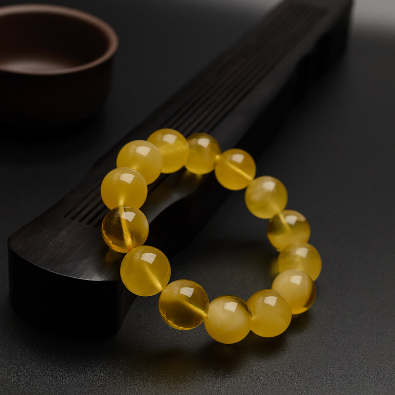 14.5mm蜜蜡手串-红掌柜