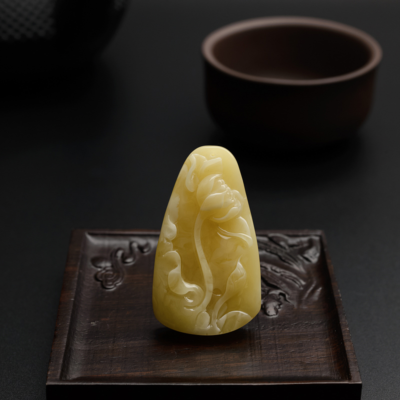 波罗的海天然满蜜黄白蜜一品清廉吊坠 - 红掌柜