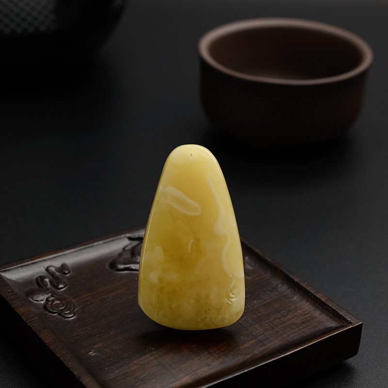 黄白蜜一品清廉吊坠 - 红掌柜