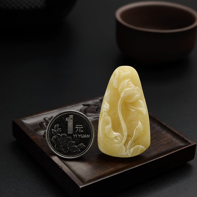 满蜜黄白蜜吊坠 - 红掌柜