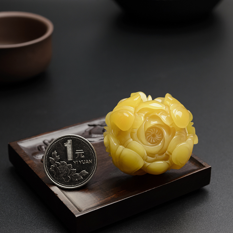 蜜蜡牡丹花 - 红掌柜