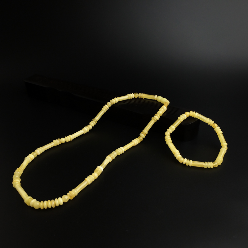 鸡油黄蜜蜡套装-红掌柜