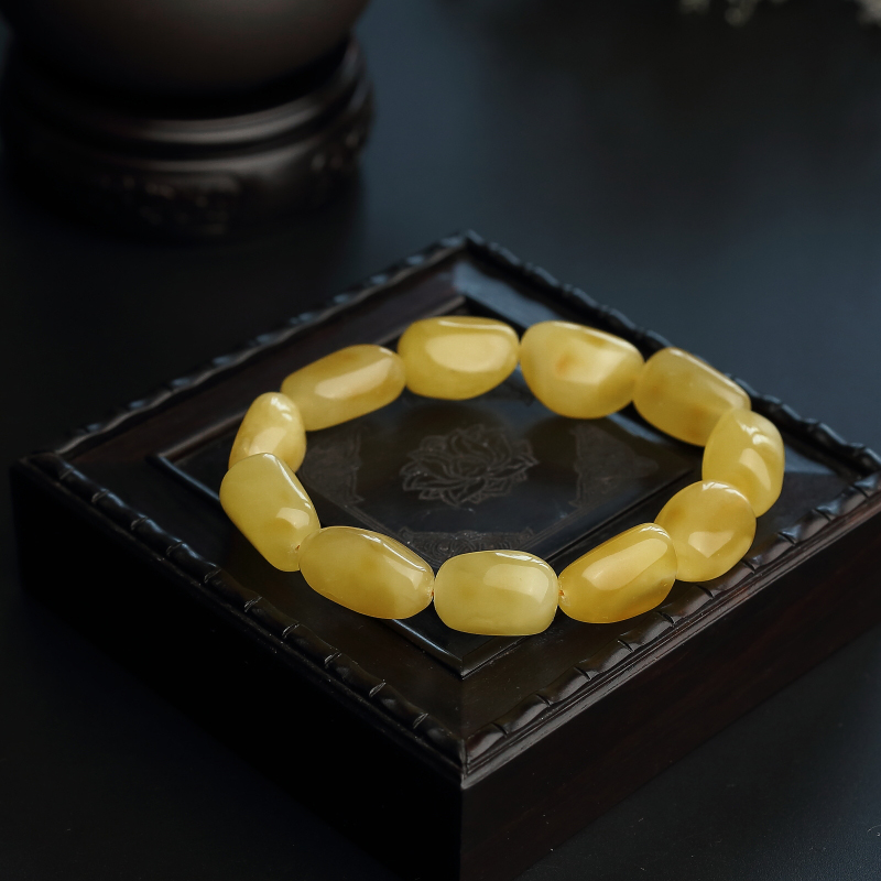 蜜蜡随形手串-红掌柜