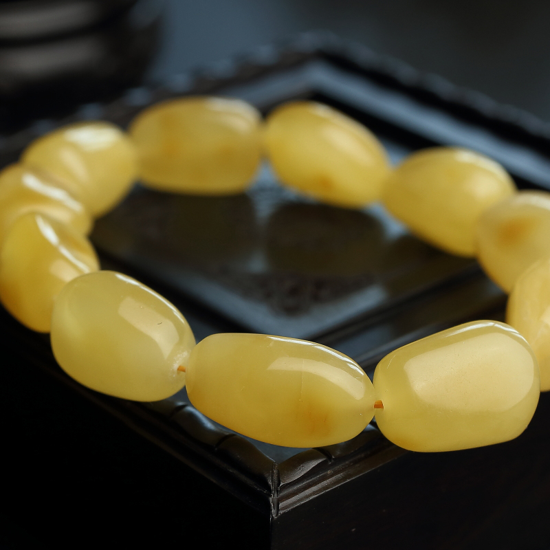 天然蜜蜡手串-红掌柜