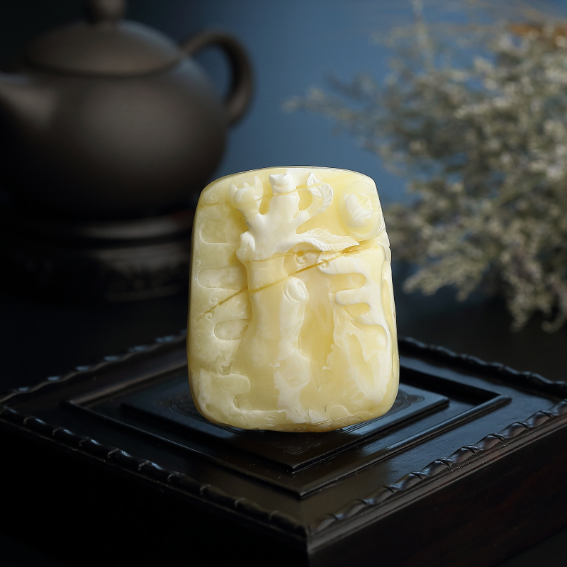 满蜜白花蜜蜜蜡牡丹花吊坠-红掌柜