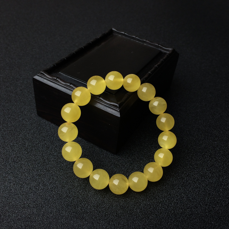 波罗的海天然鸡油黄蜜蜡手串 - 红掌柜