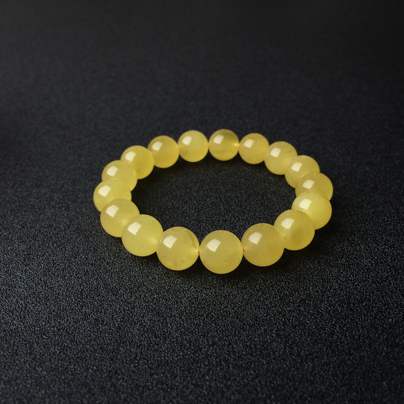 鸡油黄蜜蜡手串 - 红掌柜