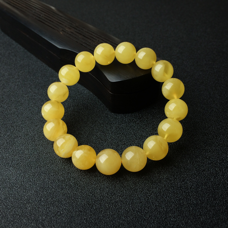 波罗的海鸡油黄蜜蜡手串 - 红掌柜