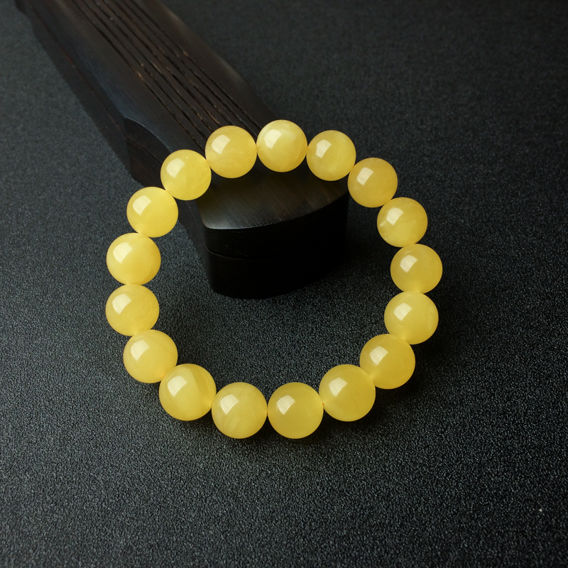 波罗的海天然鸡油黄蜜蜡手串 - 红掌柜