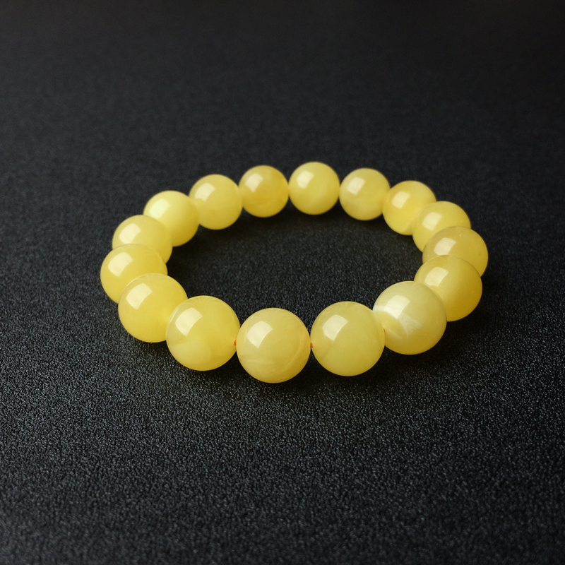 波罗的海鸡油黄蜜蜡手串 - 红掌柜