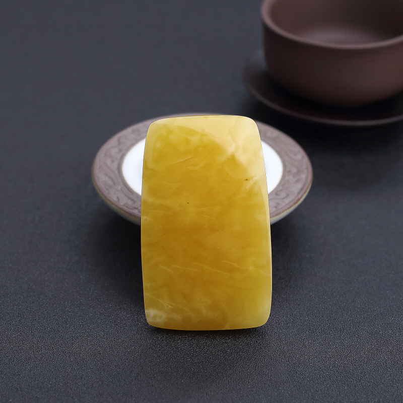 黄白蜜无事牌吊坠 - 红掌柜