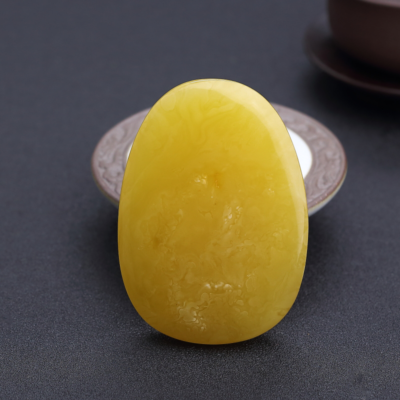 黄白蜜无事牌吊坠 - 红掌柜