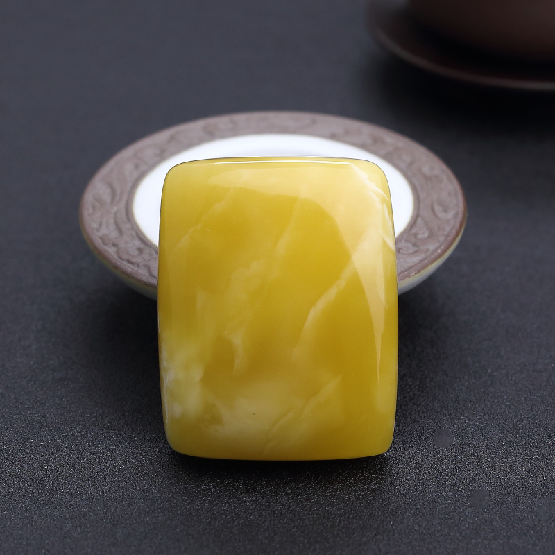 波罗的海天然满蜜黄白蜜无事牌吊坠 - 红掌柜